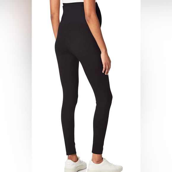 Motherhood Maternity Women's Stretch Full Length Belly Leggings, Black, Size: XL - Picture 3 of 6